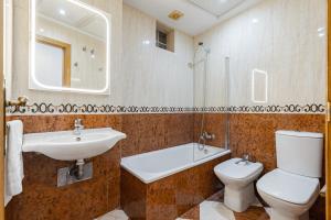 Kúpeľňa v ubytovaní Hotel Agur
