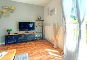 TV a/nebo společenská místnost v ubytování Le Cosy Home