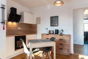 Η κουζίνα ή μικρή κουζίνα στο Apartment für 2
