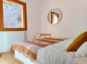 Postel nebo postele na pokoji v ubytování Le Cabri - Charmant T2 au pied des pistes