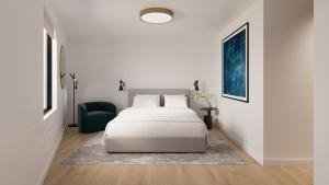 Ένα ή περισσότερα κρεβάτια σε δωμάτιο στο The Como Hotel