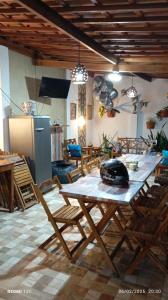 Η κουζίνα ή μικρή κουζίνα στο ESPAÇO Casa D' Praia