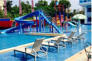 Swimmingpoolen hos eller tæt på My Resort huahin ห้องโครงการประหยัดที่สุดทุกวัน โปรโมชั่น2 ห้องนอนได้ 4 คนเท่านั้น
