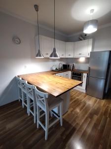 Η κουζίνα ή μικρή κουζίνα στο Apartament Osiedle Sztuk Pięknych +5 φωτογραφίες