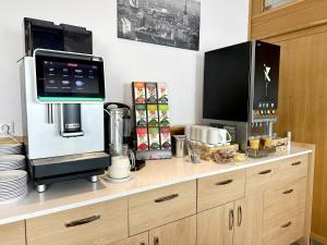 Kuchyň nebo kuchyňský kout v ubytování Hotel Velká Klajdovka