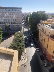 an aerial view of a city street with buildings at Dimora CentoDue in Bari