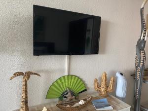 TV a/nebo společenská místnost v ubytování Excellence Suites Orient Beach Oceanview King-Size Beach Pool Parking