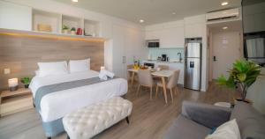 Kuchyň nebo kuchyňský kout v ubytování BEE Suites San José - Escalante + 28 fotografií