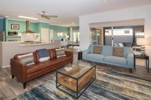 Posezení v ubytování Blue Retreat