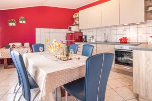 Kuchyň nebo kuchyňský kout v ubytování Apartments & Rooms Iva
