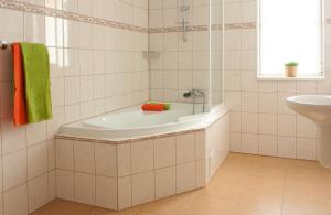 Kúpeľňa v ubytovaní Apartmány REKO Kadaň