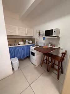 Kuchyň nebo kuchyňský kout v ubytování Cómodo mini apartamento en La Sabana, San José