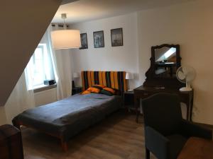 Posteľ alebo postele v izbe v ubytovaní Cichy Apartament na Nowym Świecie