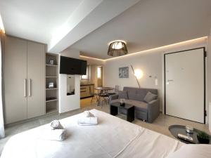 Kuchyň nebo kuchyňský kout v ubytování Athenean Cozy Nest
