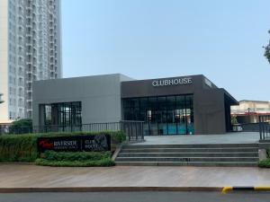 a building with a sign in front of it at Apt Minimalis Tokyo Riverside at PIK2 in Muara