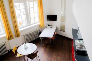 TV a/nebo společenská místnost v ubytování GLS Studio Hotel Berlin