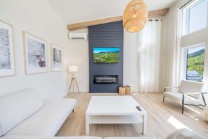 Posezení v ubytování Spa Mountain Pool table - Le Haut 132