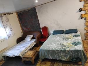 Krevet ili kreveti u jedinici u okviru objekta studio parc du Vercors