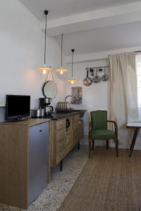 Nhà bếp/bếp nhỏ tại Chambres Avec Vue