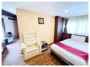 Zambala Retreat & Spa Darjeeling客房内的一张或多张床位