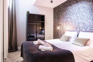 Кровать или кровати в номере Stylish City Center Villa Tilburg