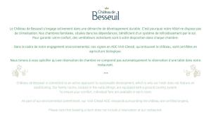 a screenshot of a page of a document at Teritoria Château de Besseuil in Clessé +53 photos