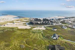 an aerial view of a house on a beach at 785-Thisted-Havstokken-32-A in Thisted