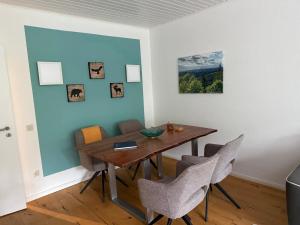 Χώρος καθιστικού στο Ferienwohnung Woodlook +10 φωτογραφίες