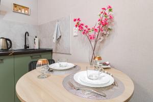 Dapur atau dapur kecil di Цветущий сад