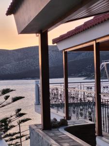a house with a view of a body of water at Ocean View Villa in Animborió