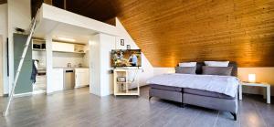 Katil atau katil-katil dalam bilik di Appartement Lohe