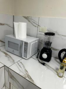 Dapur atau dapur kecil di Hollywood Lofts alojamiento