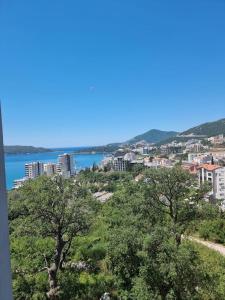 a view of a city and a body of water at Rafailovići Hill in Budva