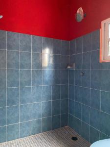 Baðherbergi á Hostal MJ