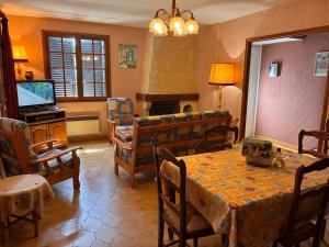 Χώρος καθιστικού στο La maison des Albères