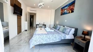 Postel nebo postele na pokoji v ubytování Luxury Hostel B&B Room - Vicino Torino Centro Metropolitana