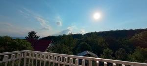 a view of the mountains from a balcony of a house at Ruza in Gornja Trepča