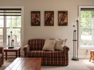 Χώρος καθιστικού στο Neve Pool & beach in the heart of Mont-Blanc