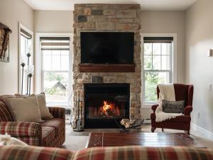 Χώρος καθιστικού στο Neve Pool & beach in the heart of Mont-Blanc +40 φωτογραφίες