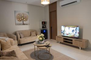 Μια τηλεόραση ή/και κέντρο ψυχαγωγίας στο سمو 101 ــ OrbitNet 3 JED