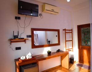 a bathroom with a sink and a mirror on the wall at Crest Cold Homestay in Ella +31 photos