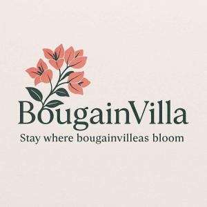 a logo for a flower shop in bulimianliastay where bouquets at BougainVilla in Vonitsa