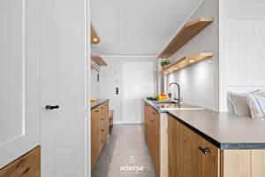 Kuchyň nebo kuchyňský kout v ubytování Ferienwohnung Möwennest Westerland Sylt