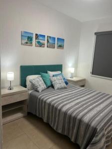 Katil atau katil-katil dalam bilik di Cancun 15, Rooms for rent, Close to Cancun airport, free Pick Up