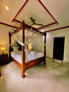 Ένα ή περισσότερα κρεβάτια σε δωμάτιο στο The Nest in Ubud, Bembengan Cottage