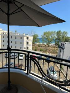 Μπαλκόνι ή βεράντα στο Cozy sea view studios