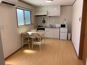 Kuchyň nebo kuchyňský kout v ubytování Guesthouse IKETA