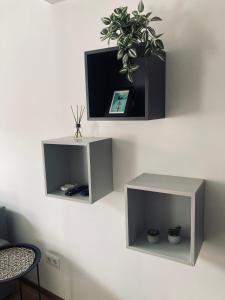 Televisyen dan/atau pusat hiburan di K29-cozy apartment in the dowtown of Győr