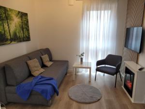 Televisyen dan/atau pusat hiburan di KomfortPlus modernes Premium Apartment - Top Lage - Balkon - Parkplatz