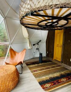 O zonă de relaxare la Glacier National Park Glamping